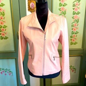 Silvia Y Mario Argentina Pink Leather Jacket  Size M